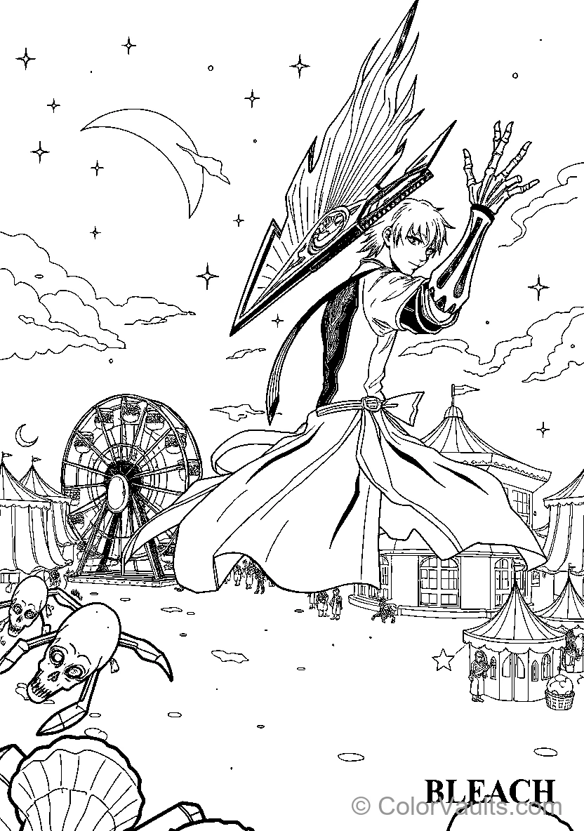 Bleach Character At An Amusement Park