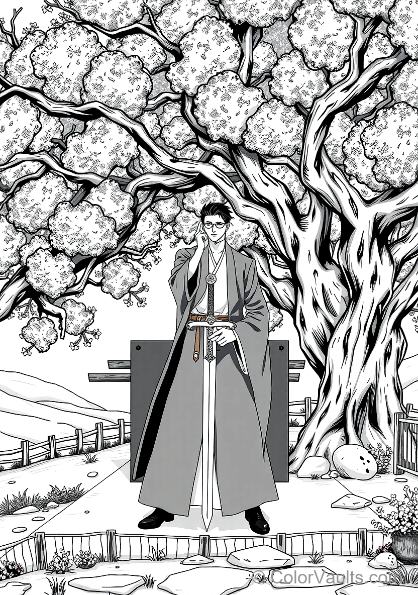 Sosuke Aizen Stopping Ichigo Sword with a Single Index (Scene 2)