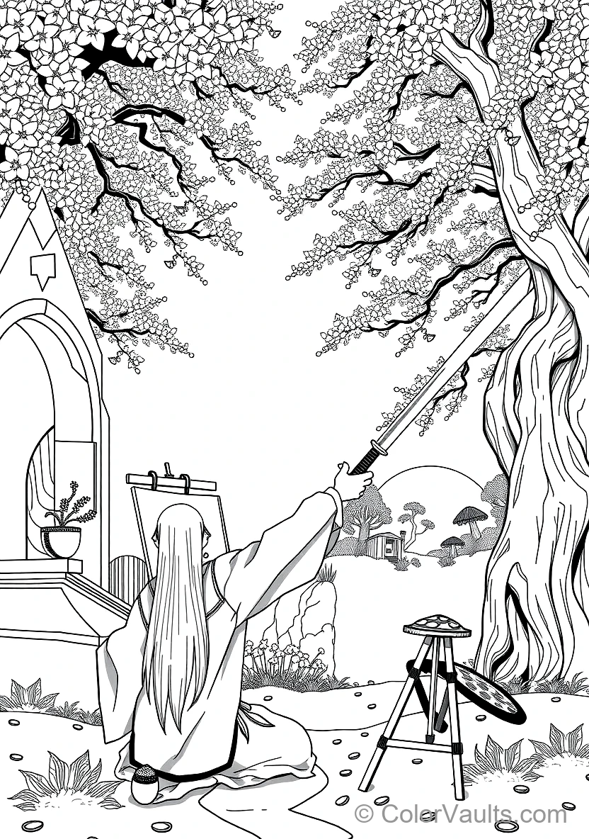 Byakuya Kuchiki in Bankai Senbonzakura Kageyoshi (Scene 3)