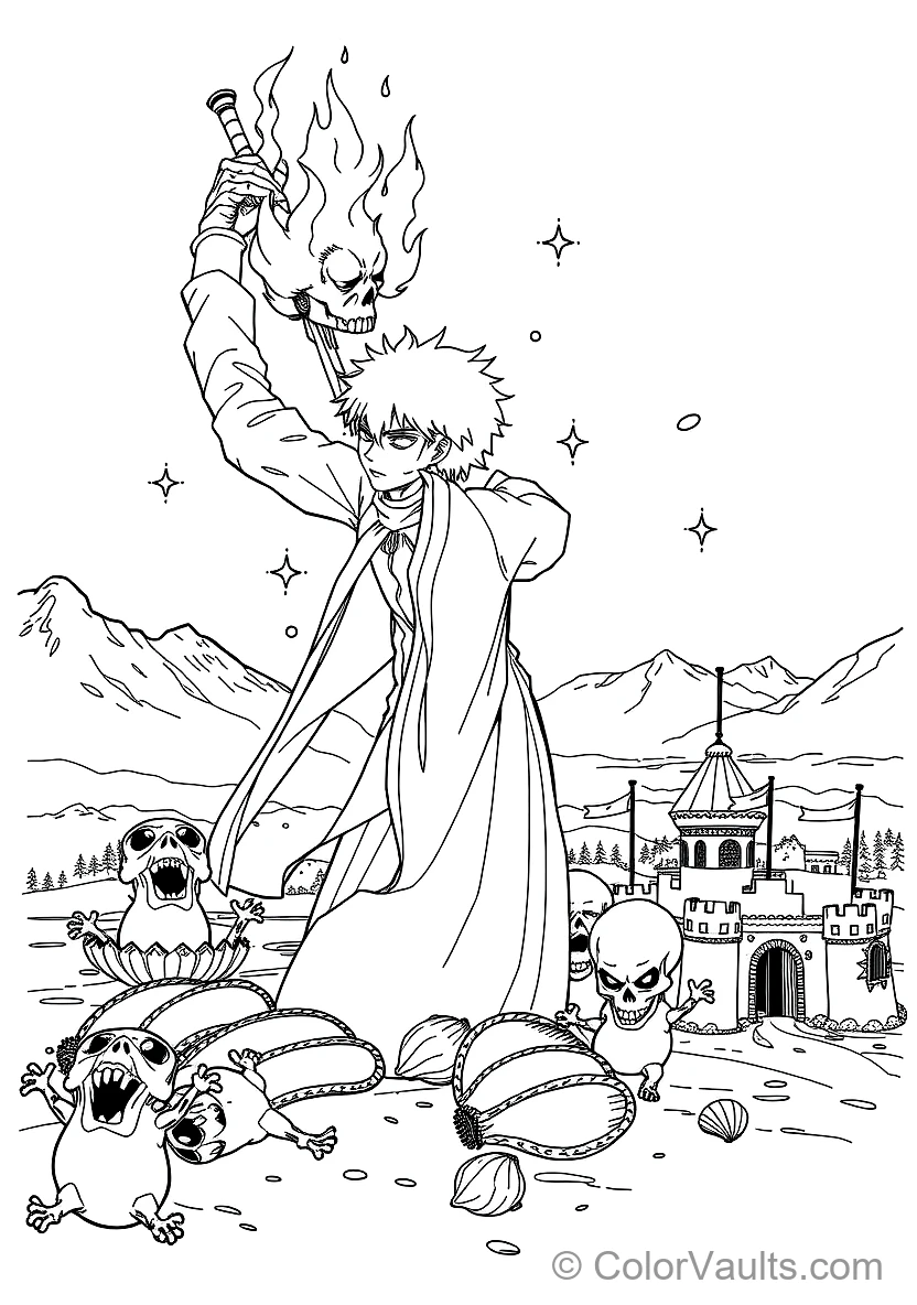 Genryusai Shigekuni Yamamoto in Bankai Zanka No Tachi (Scene 2)