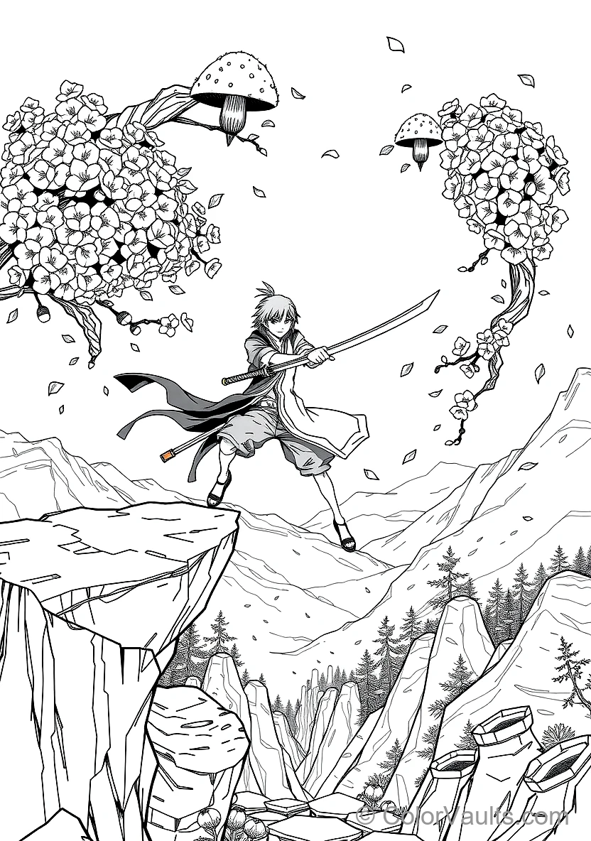 Byakuya Kuchiki in Bankai Senbonzakura Kageyoshi (Scene 4)