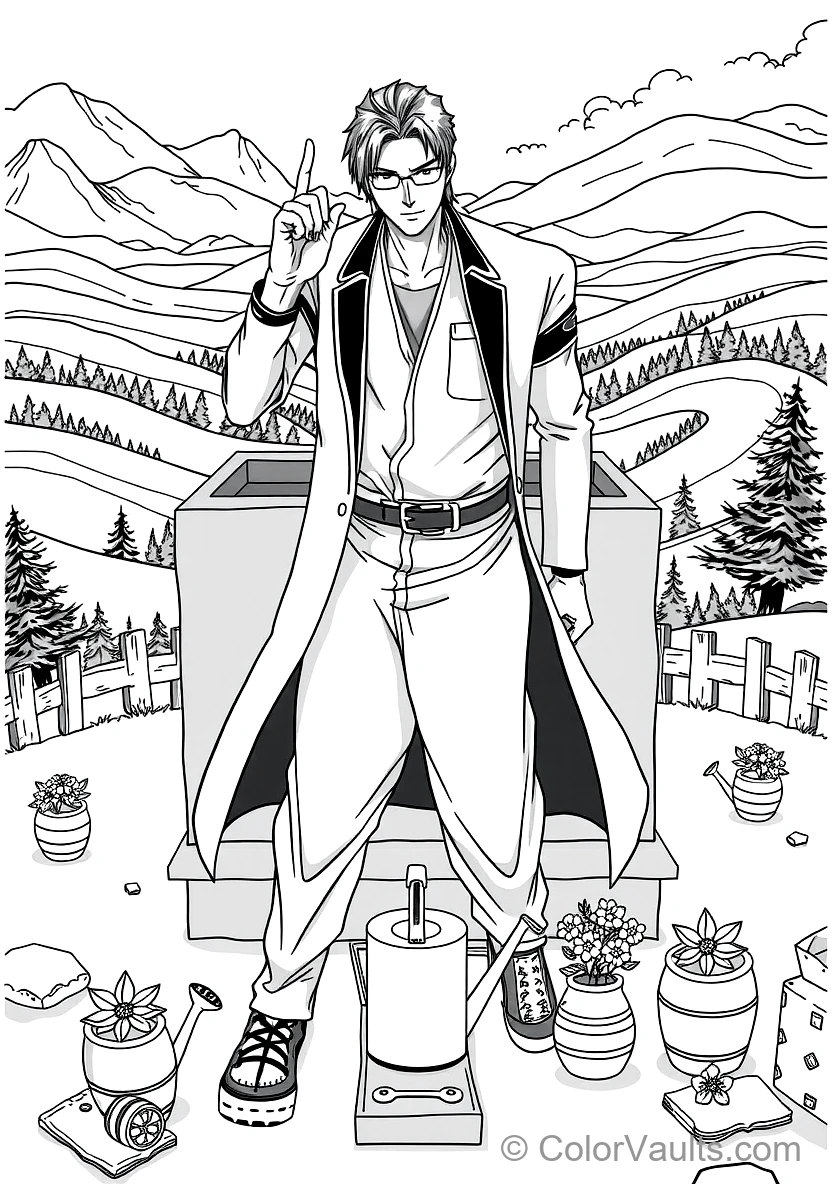 Sosuke Aizen Stopping Ichigo Sword with a Single Index (Scene 6)