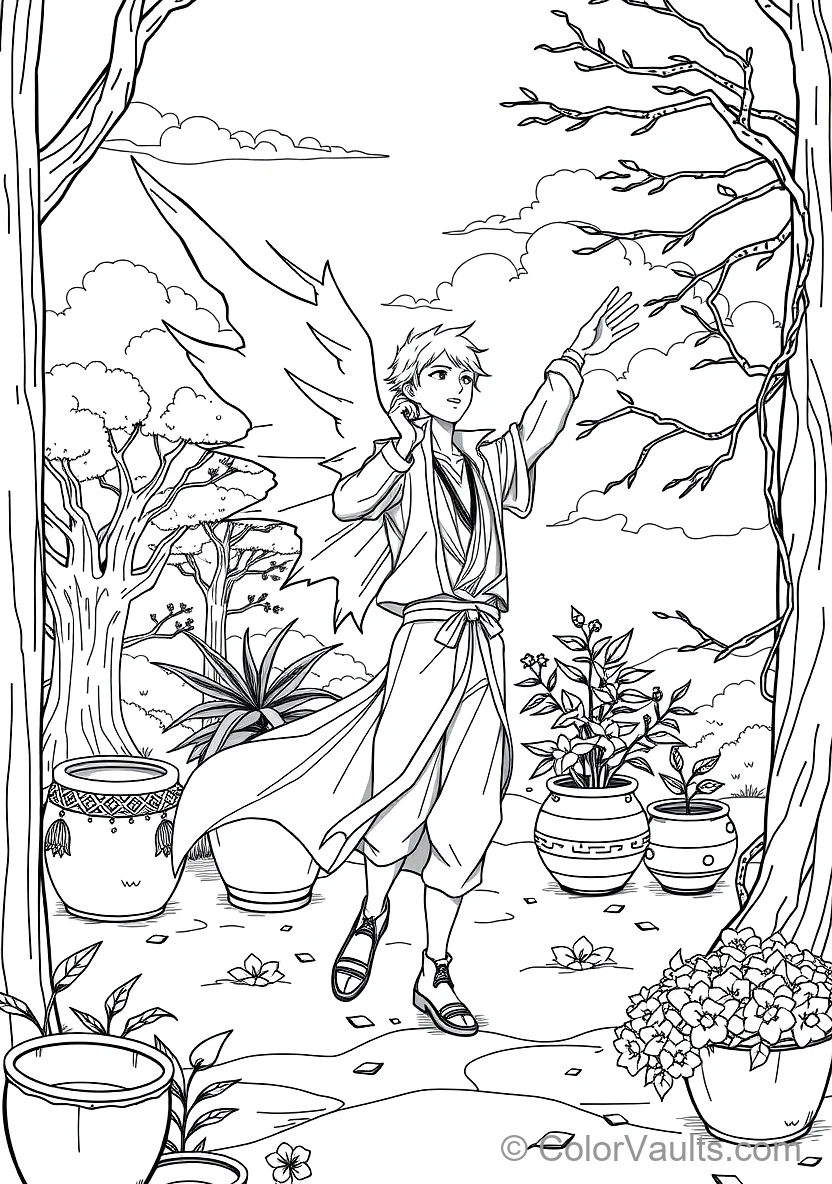 Toshiro Hitsugaya in Bankai Daiguren Hyorinmaru (Scene 2)