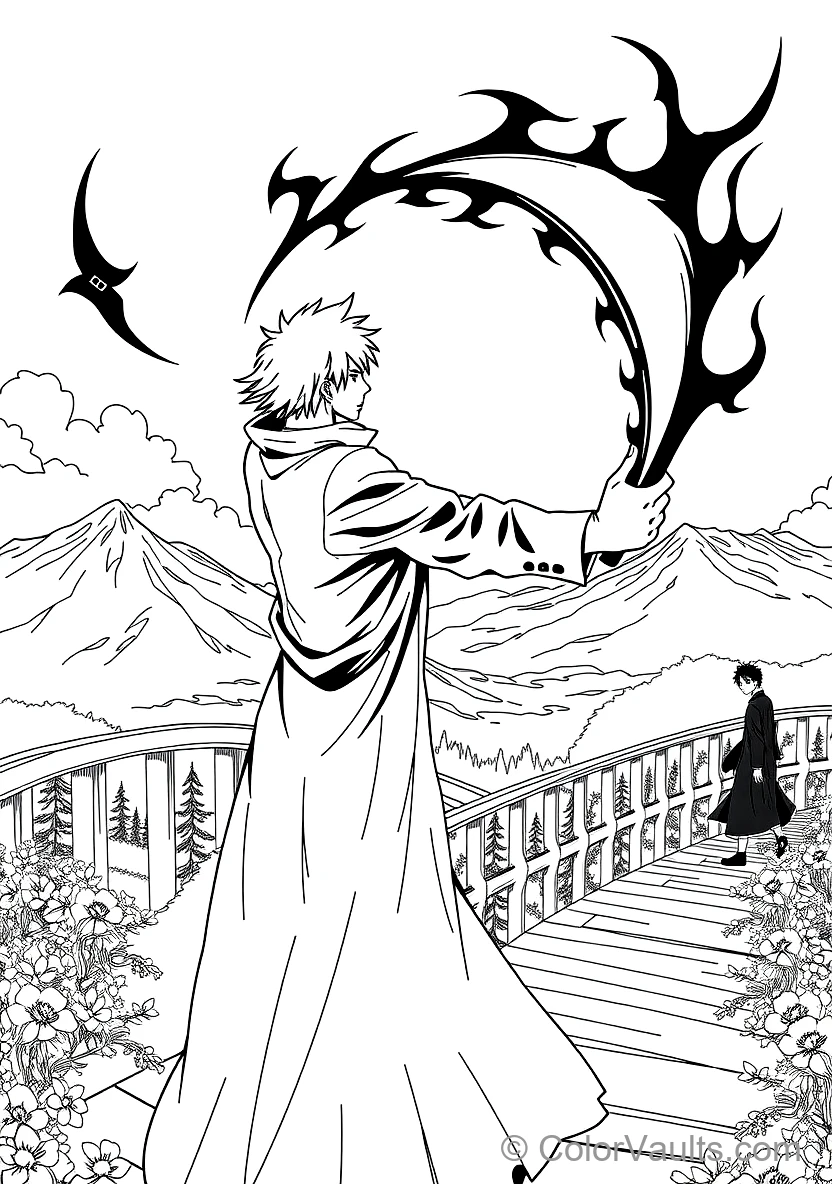 Ichigo Kurosaki in Bankai Form Tensa Zangetsu (Scene 4)