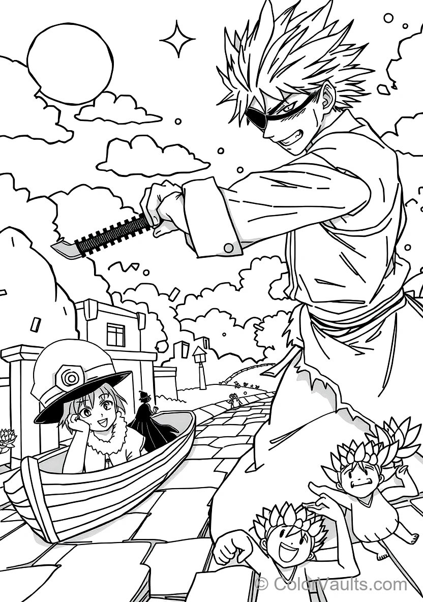 Kenpachi Zaraki with Spiked Bell Hair and Eyepatch (Scene 4)