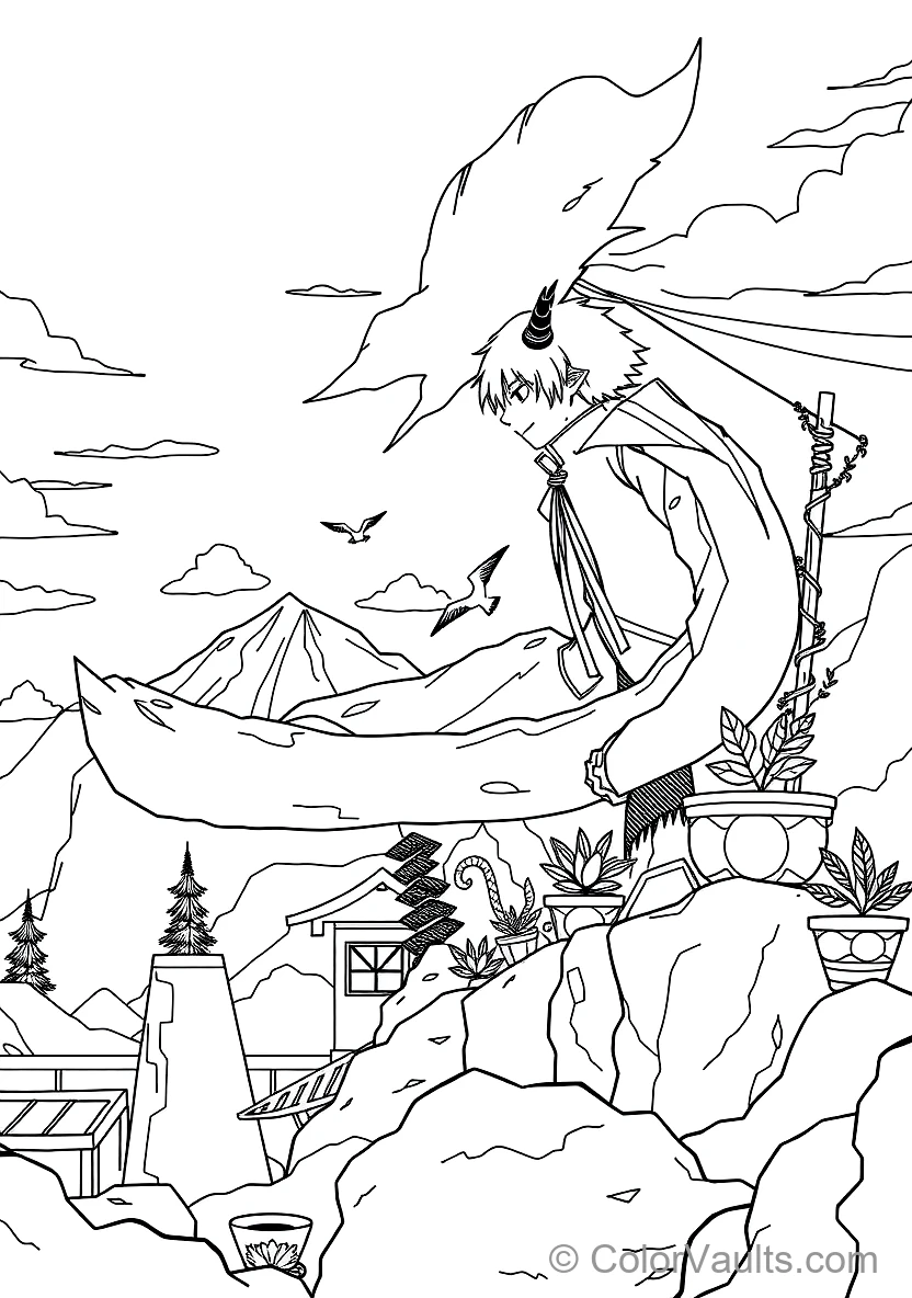 Toshiro Hitsugaya in Bankai Daiguren Hyorinmaru (Scene 6)