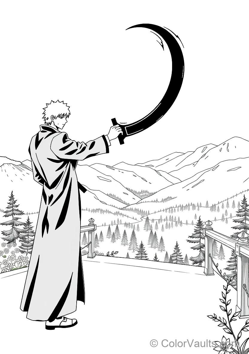 Ichigo Kurosaki in Bankai Form Tensa Zangetsu (Scene 9)