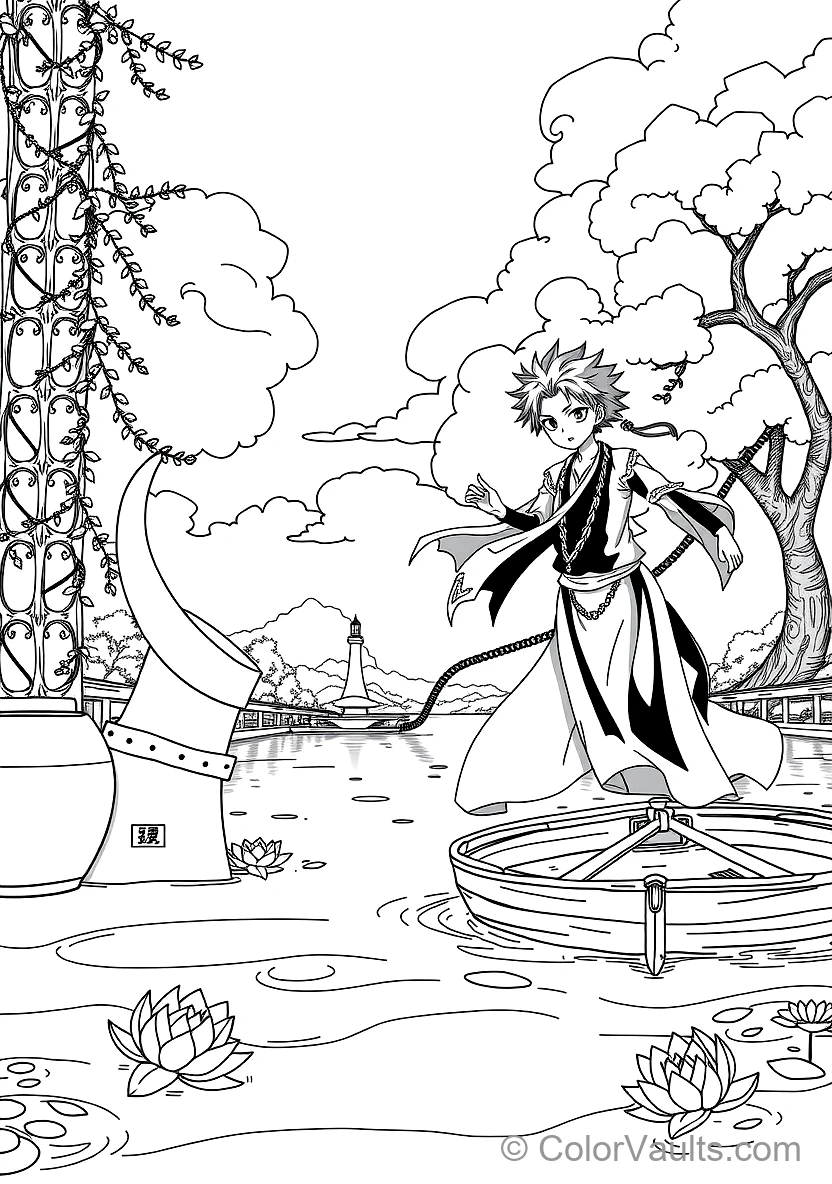 Toshiro Hitsugaya in Bankai Daiguren Hyorinmaru (Scene 7)