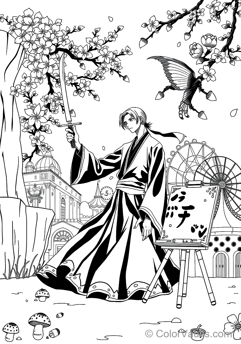 Byakuya Kuchiki in Bankai Senbonzakura Kageyoshi (Scene 10)