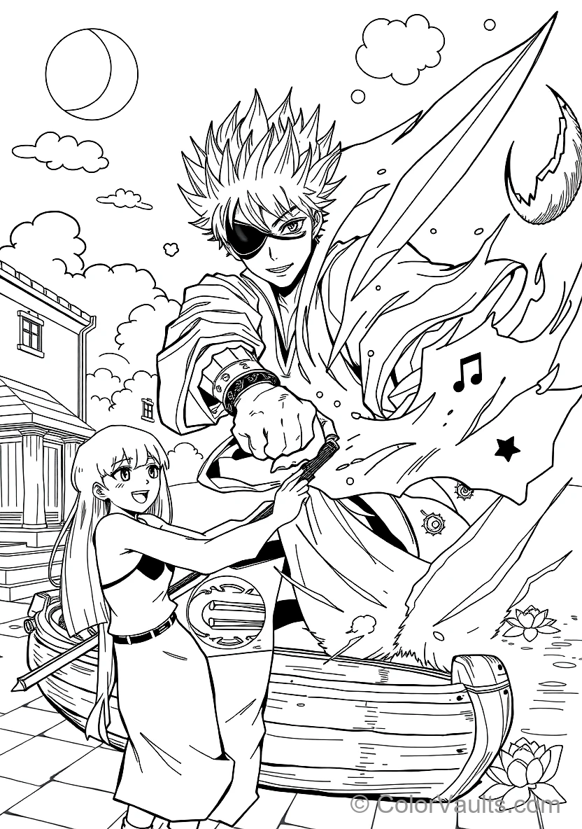 Kenpachi Zaraki with Spiked Bell Hair and Eyepatch (Scene 7)