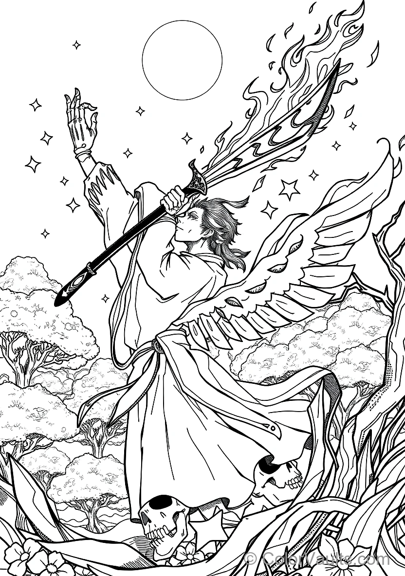 Genryusai Shigekuni Yamamoto in Bankai Zanka No Tachi (Scene 10)