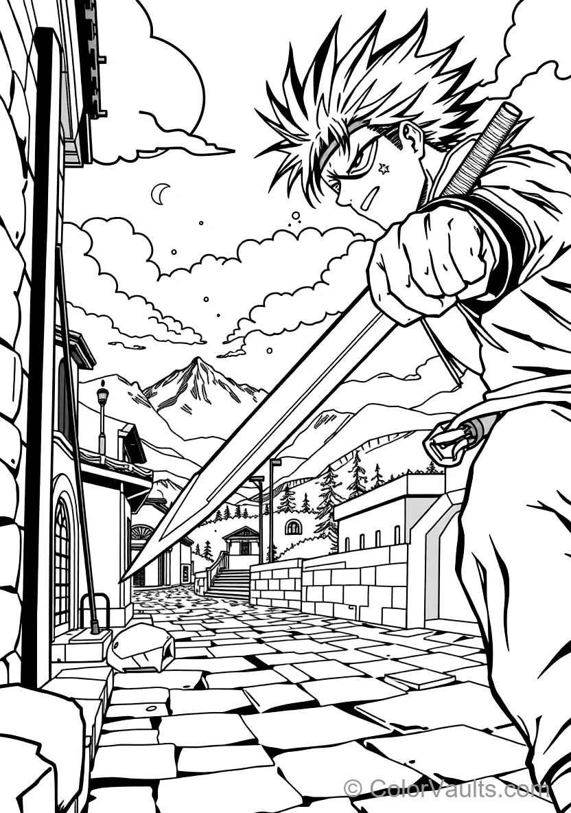 Kenpachi Zaraki with Spiked Bell Hair and Eyepatch (Scene 8)