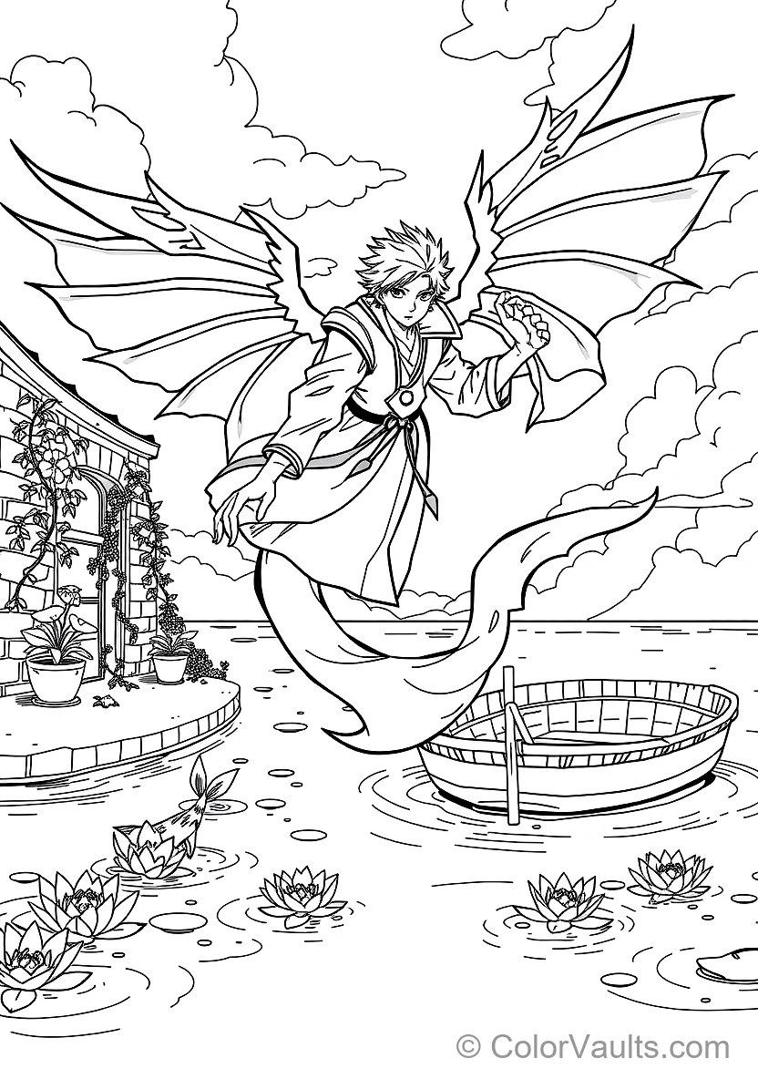 Toshiro Hitsugaya in Bankai Daiguren Hyorinmaru (Scene 12)
