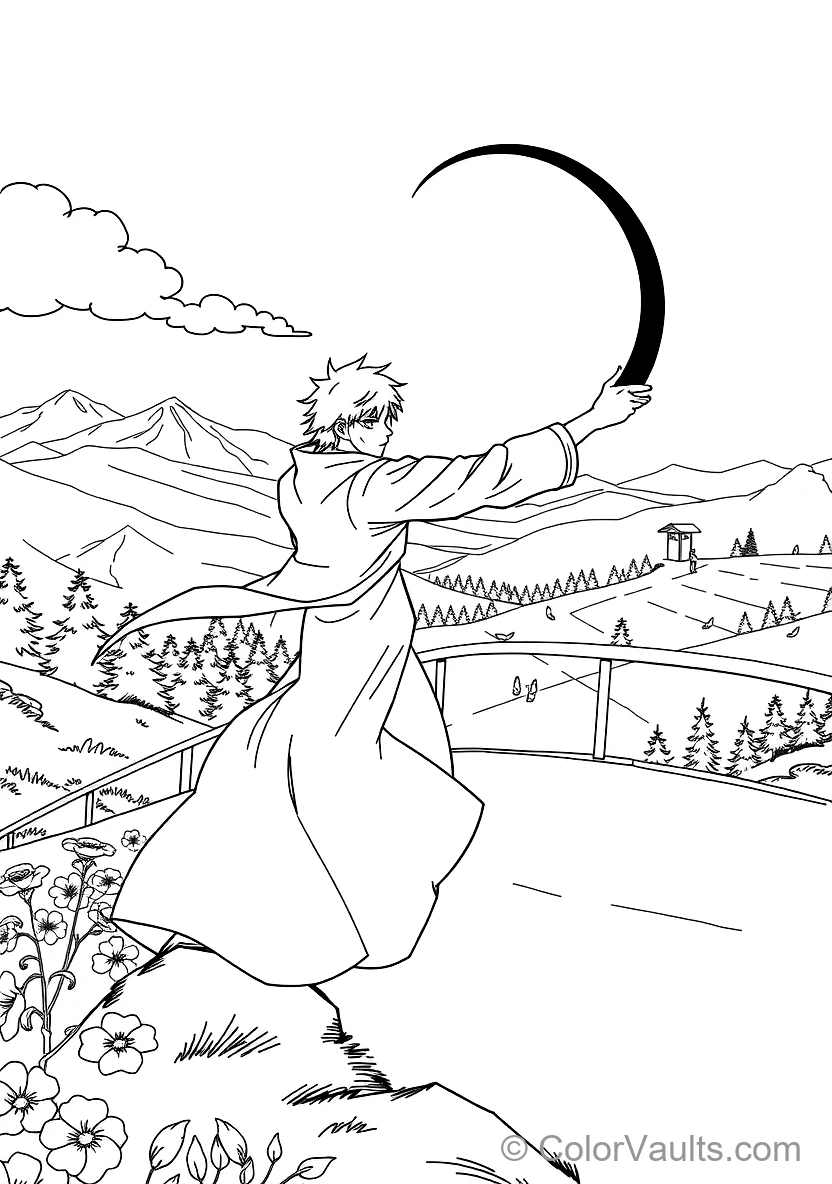 Ichigo Kurosaki in Bankai Form Tensa Zangetsu (Scene 14)
