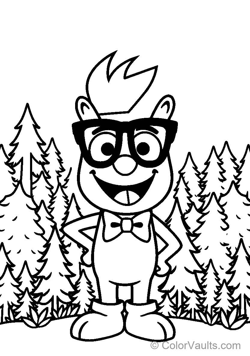 Blippi coloring page 3
