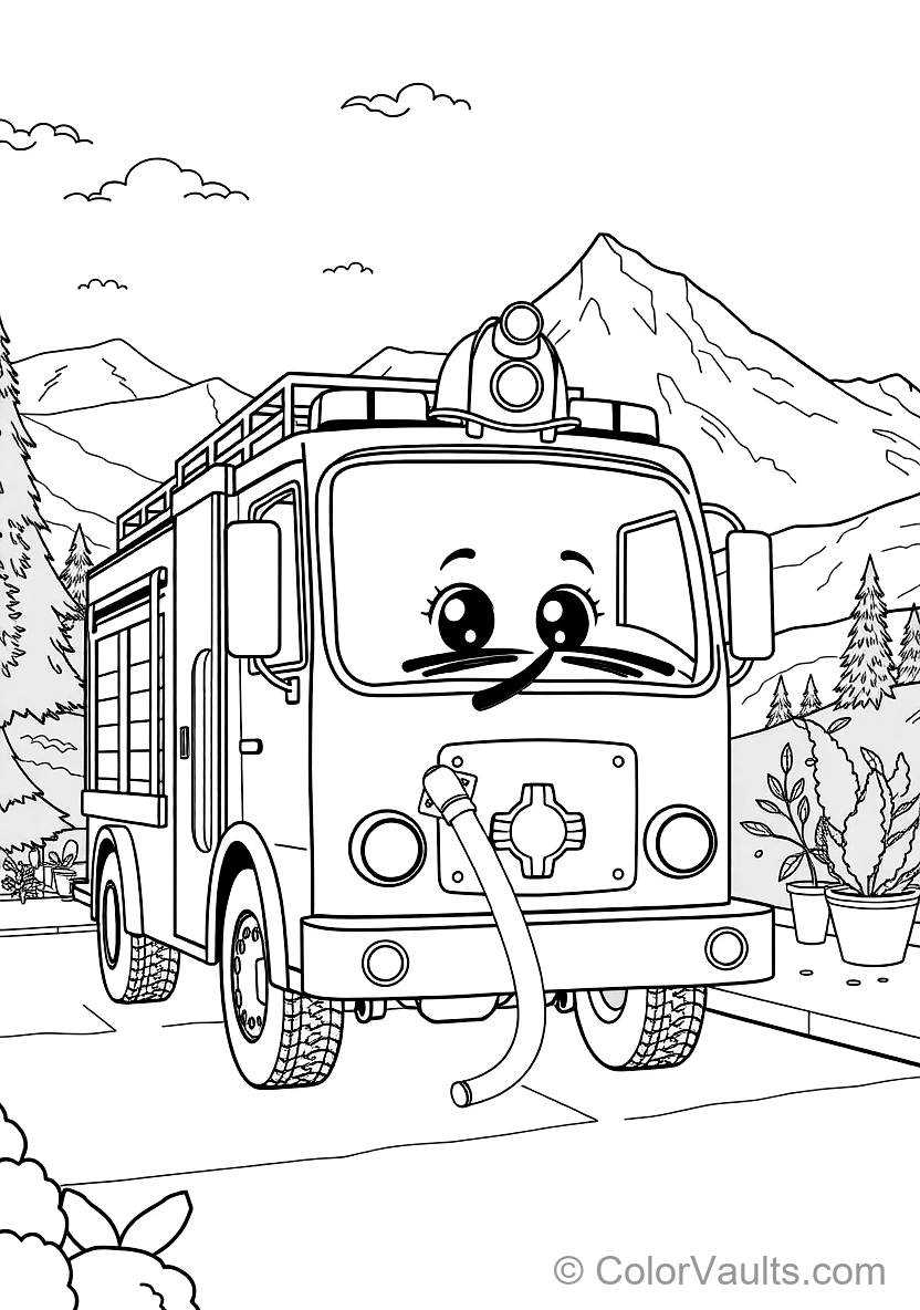 Blippi Exploring a Shiny Fire Truck Holding a Fire (Scene 6)