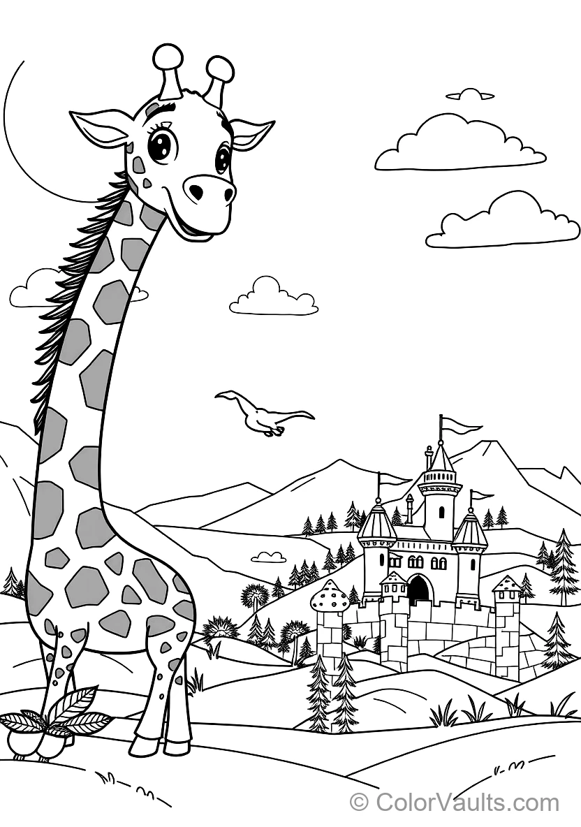 Blippi Feeding a Friendly Tall Giraffe with Acacia (Scene 3)
