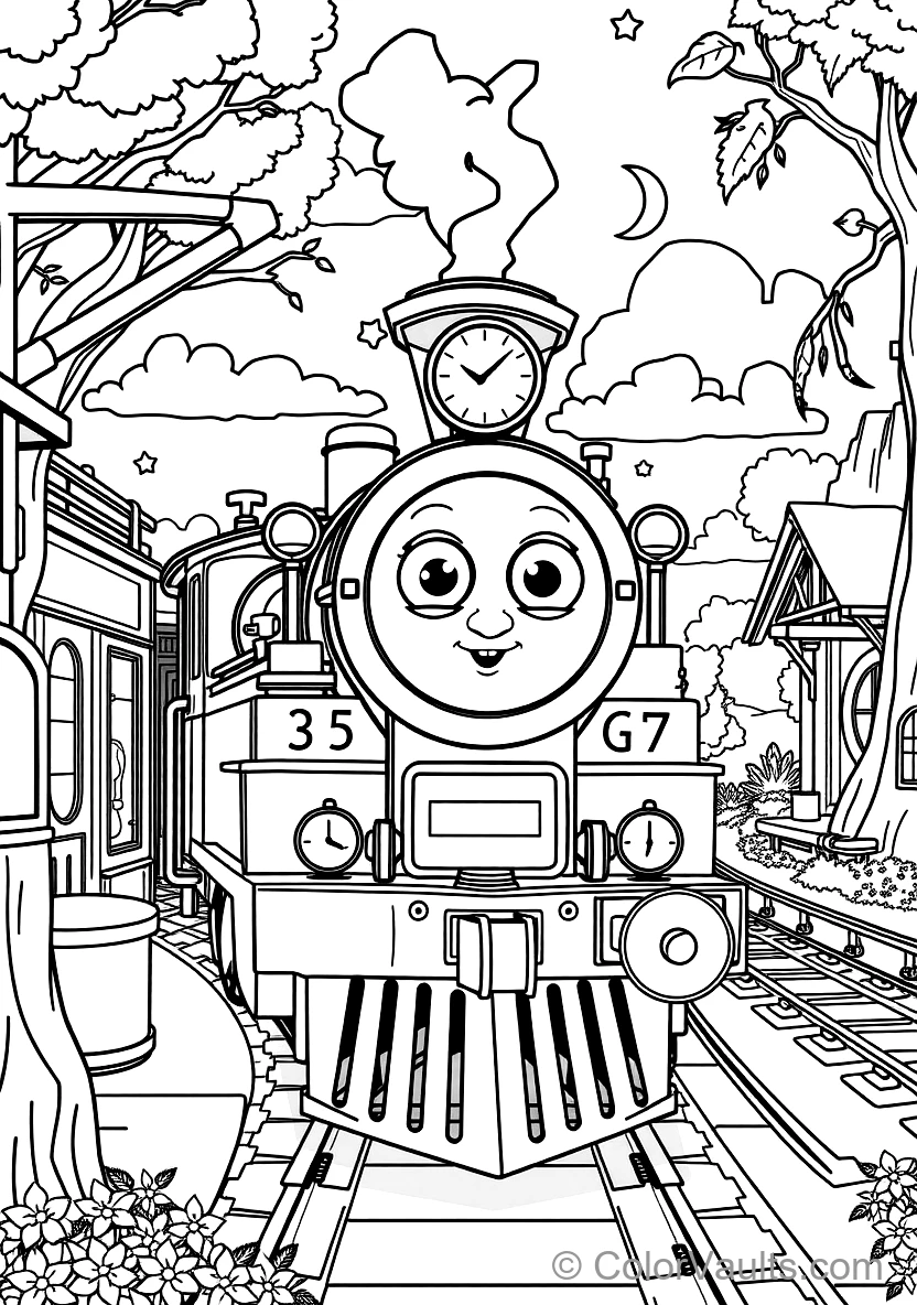 Blippi Exploring a Historic Steam Train Museum (Scene 7)