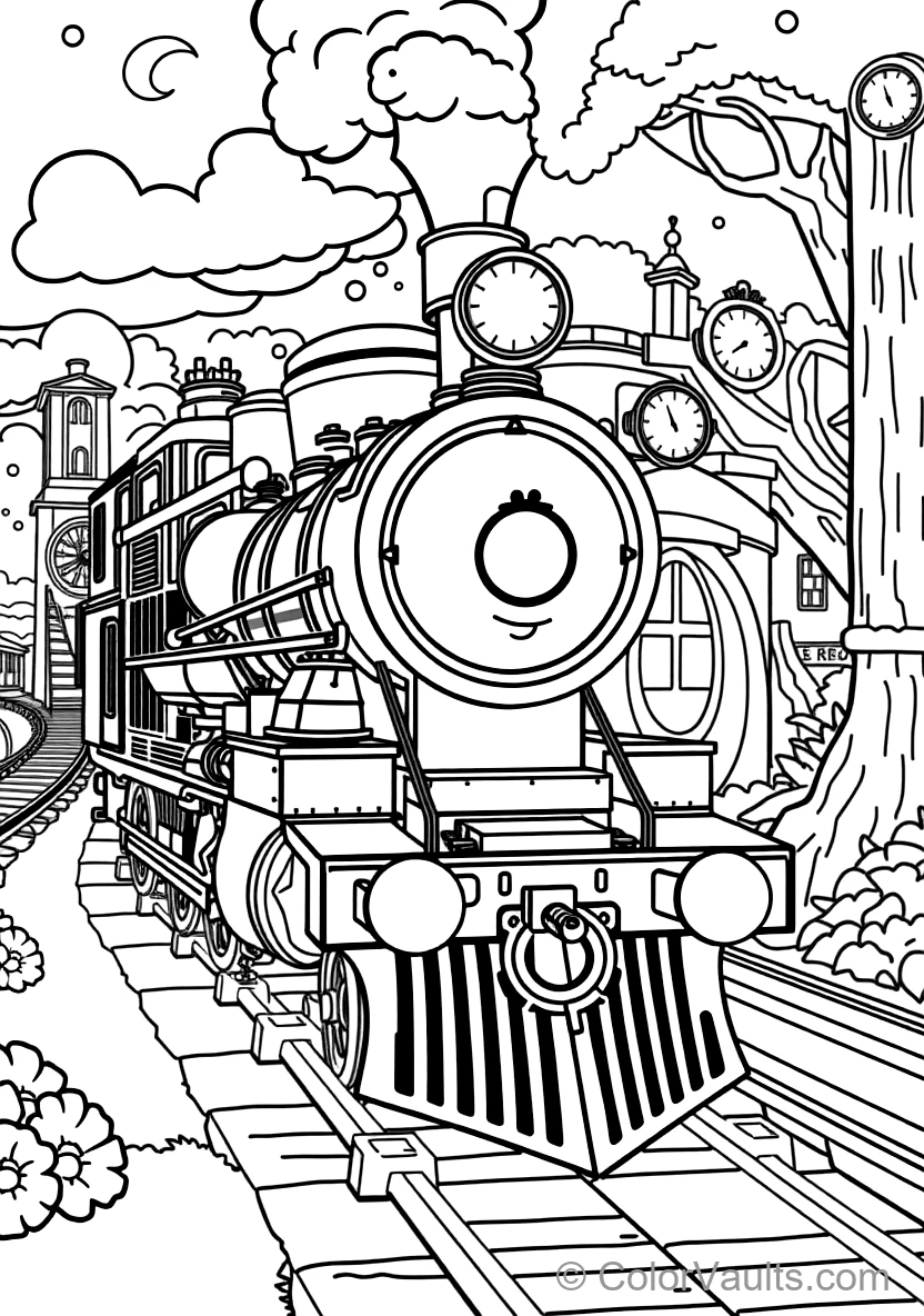 Blippi Exploring a Historic Steam Train Museum (Scene 10)