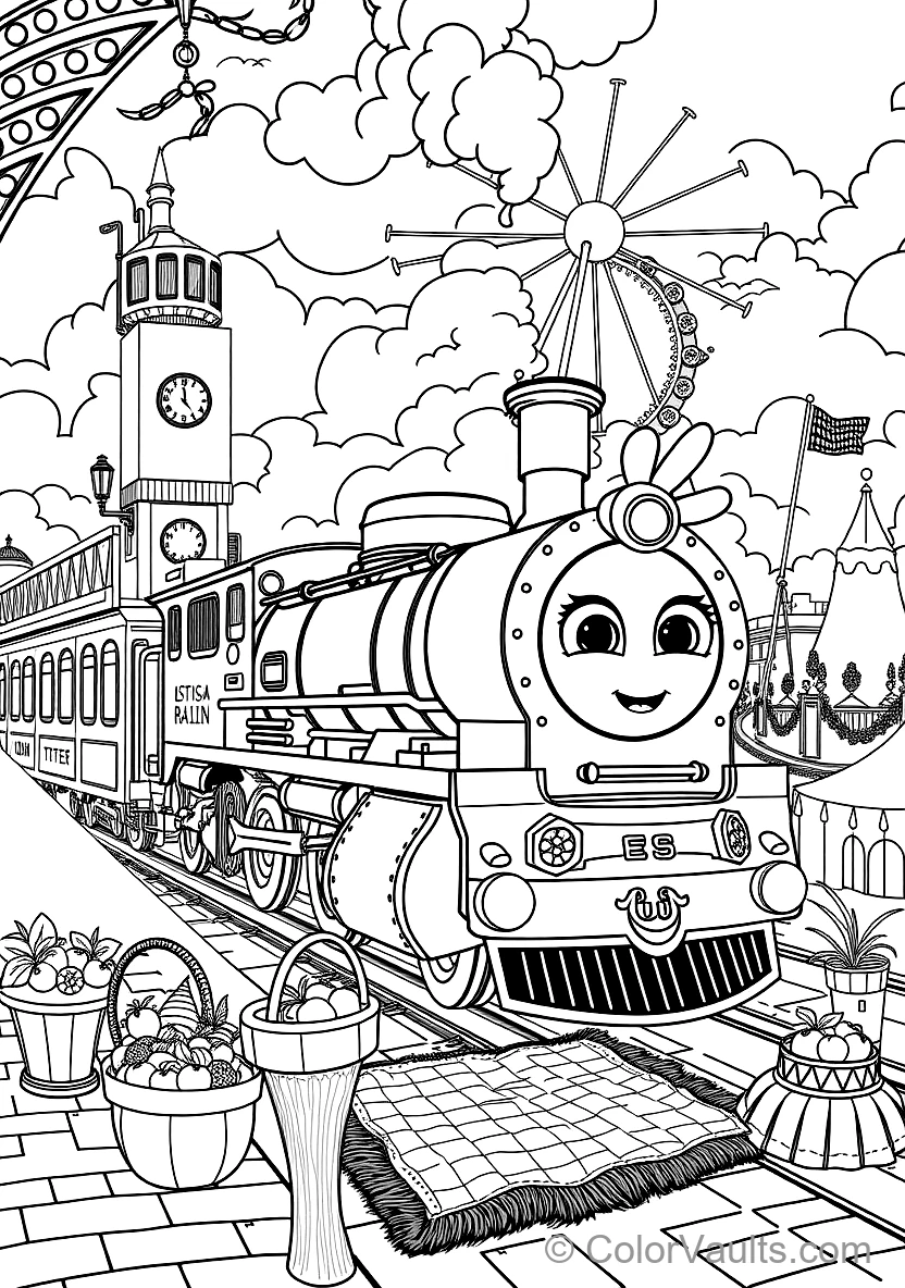 Blippi Exploring a Historic Steam Train Museum (Scene 11)