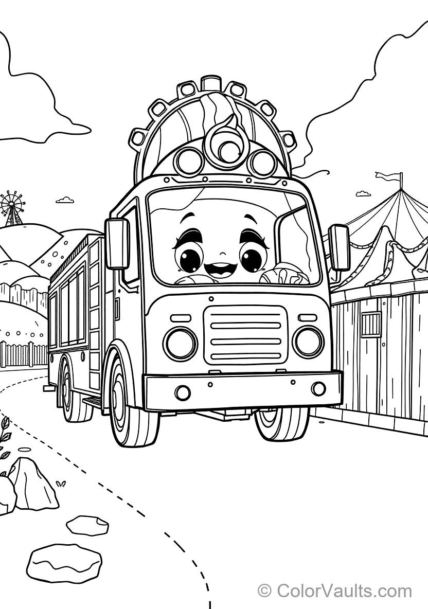 Blippi Exploring a Shiny Fire Truck Holding a Fire (Scene 15)