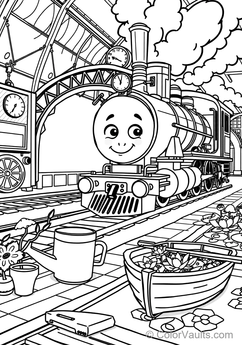 Blippi Exploring a Historic Steam Train Museum (Scene 14)