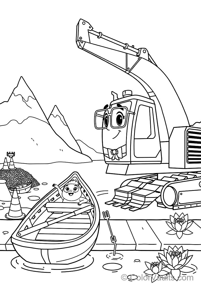 Blippi in Bowtie und Glasses Operating a Giant (Scene 13)
