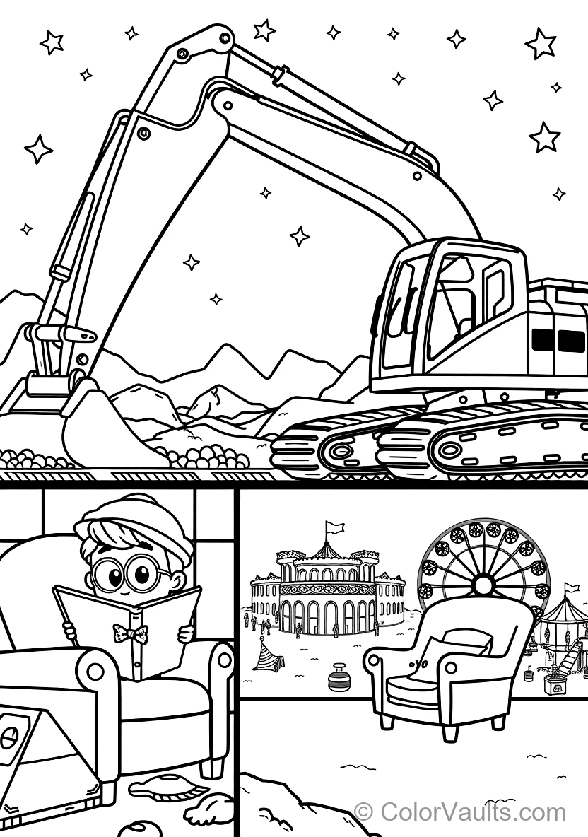 Blippi in Bowtie und Glasses Operating a Giant (Scene 18)