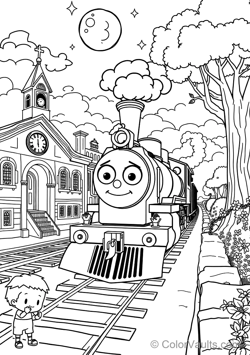 Blippi Exploring a Historic Steam Train Museum (Scene 24)