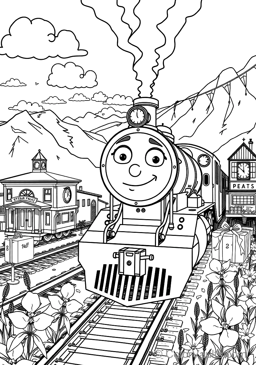 Blippi Exploring a Historic Steam Train Museum (Scene 30)