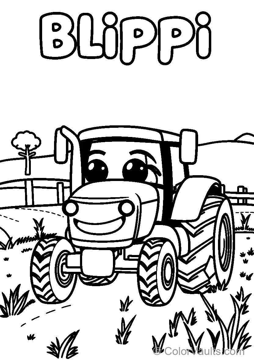 Blippi The Tractor