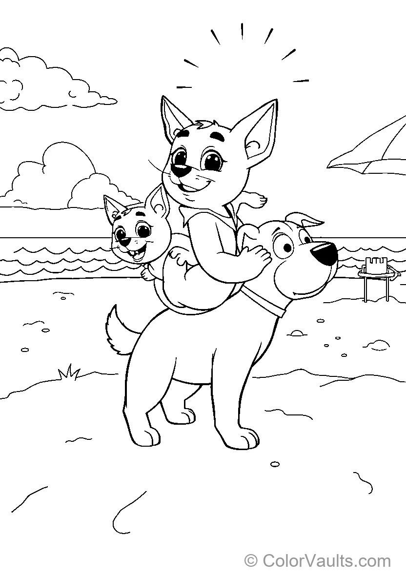 Bluey Beach Fun