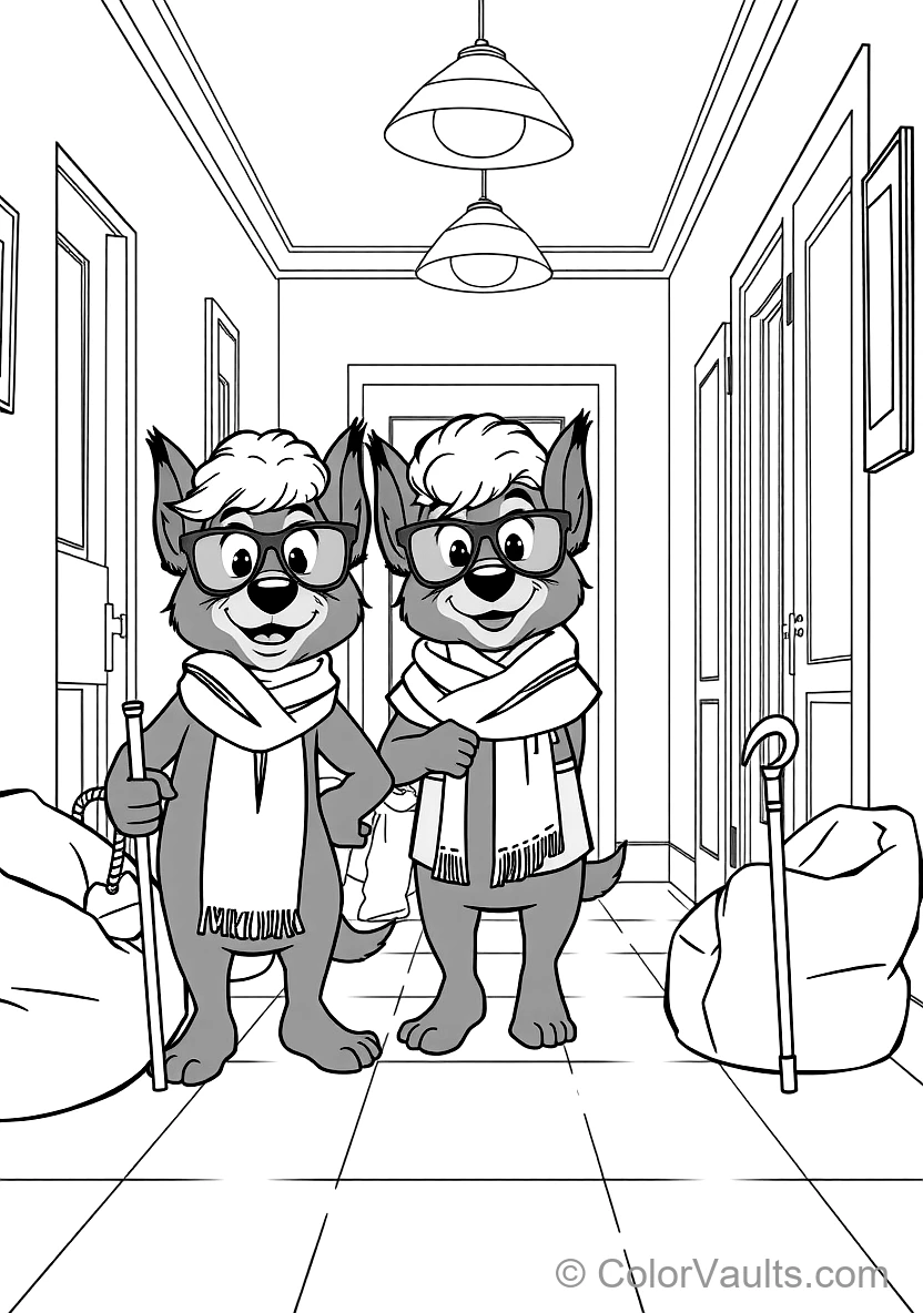 Bluey und Bingo Pretending to Be Old Grannies Janet (Scene 7)