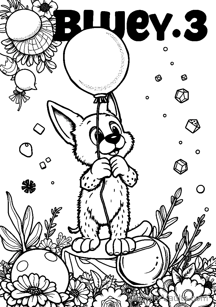 Bluey avec Balloon