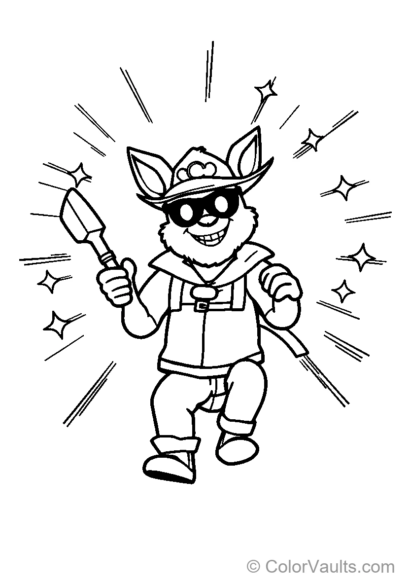 Cartoon Rabbit avec Tools