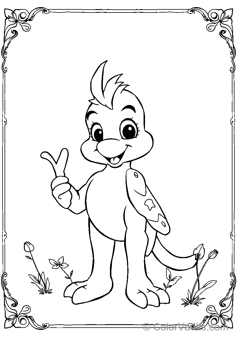 Dinosaur Peace Sign