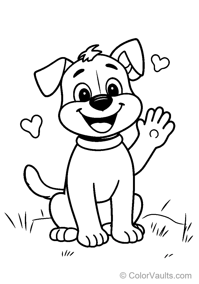 Friendly Cartoon Dog