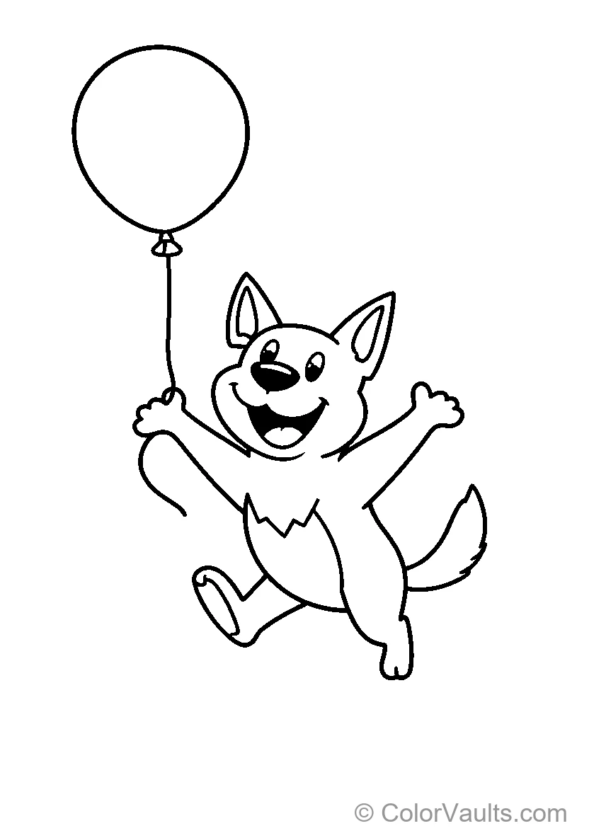 Kitten Flying avec A Balloon