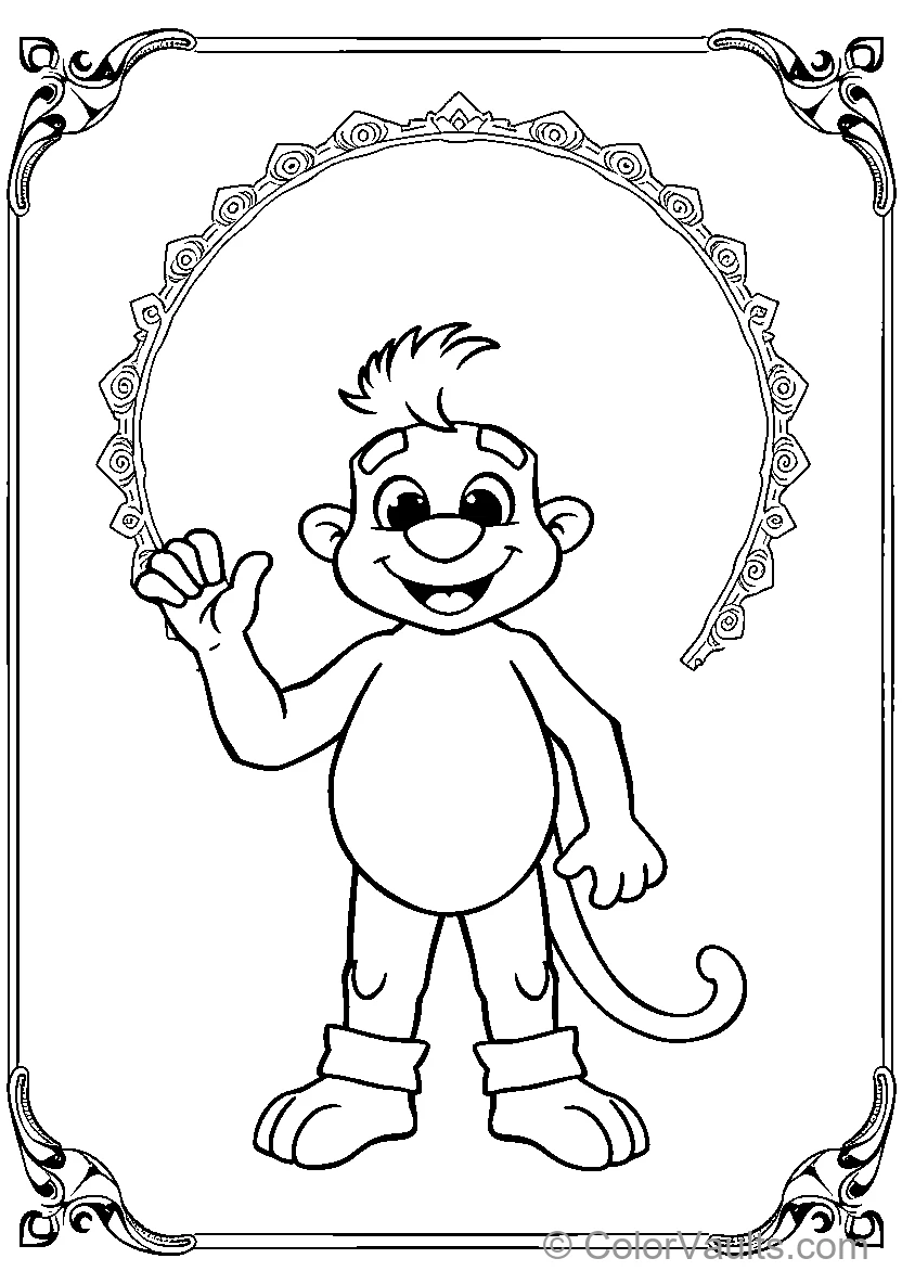 Monkey Waving Hello