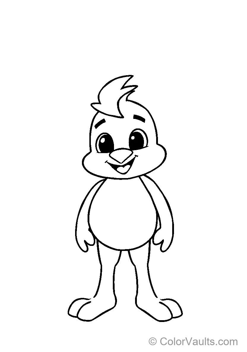 Smiling Cartoon Bird