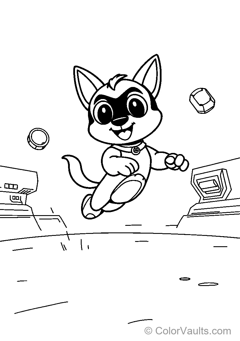Super Dog In Action (Scene 2)