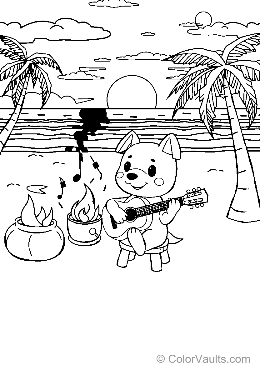 Beach Guitarist 1