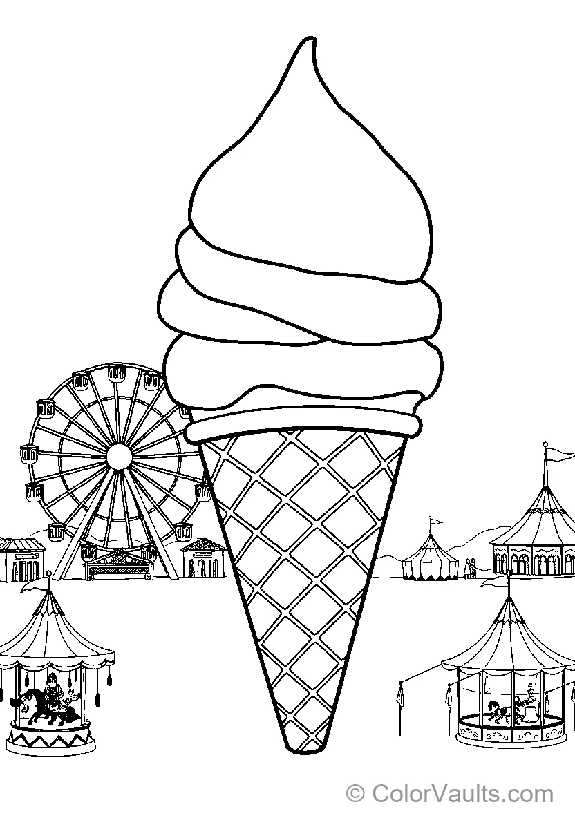 Carnival Ice Cream Cone