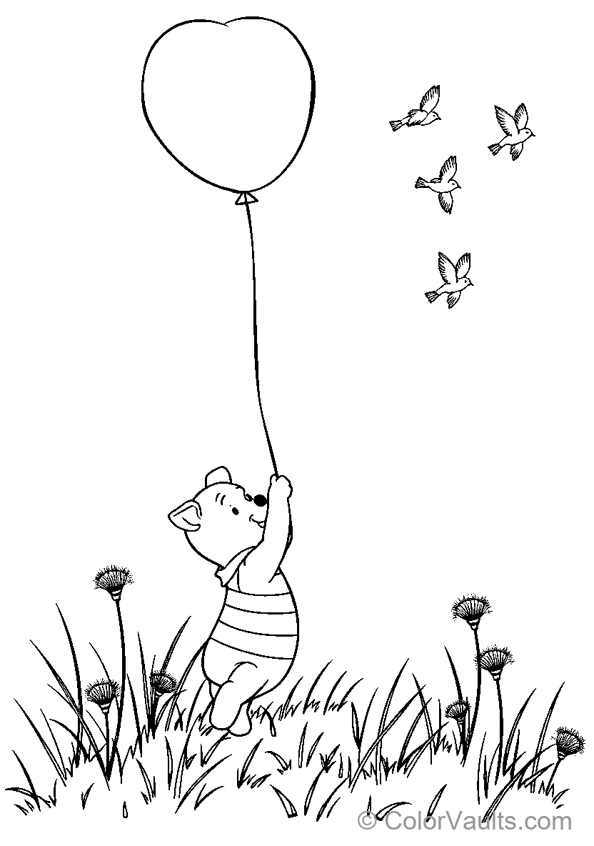 Kitten With Heart Balloon
