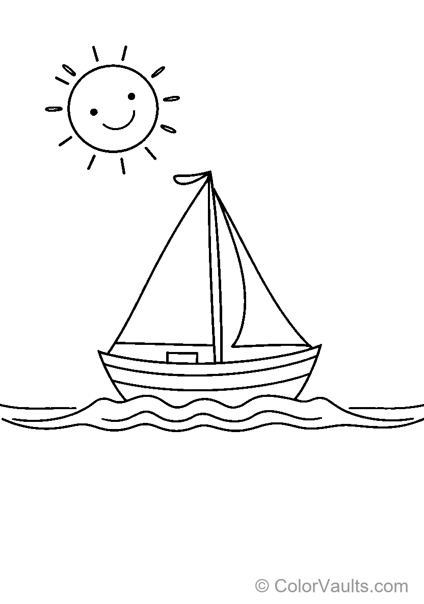 Smiling Sun Sailboat 1