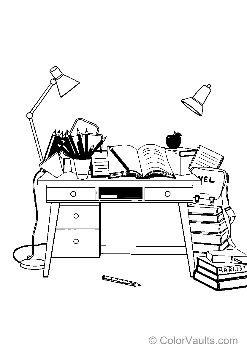 Study Desk Scene