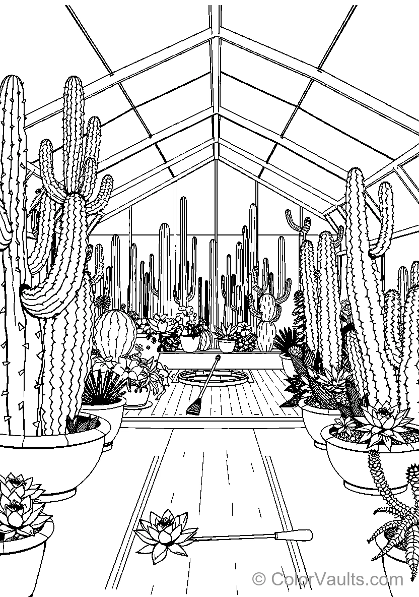 Greenhouse Cactus Collection (Scene 3)
