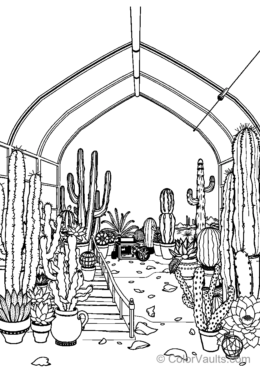 Greenhouse Of Cacti