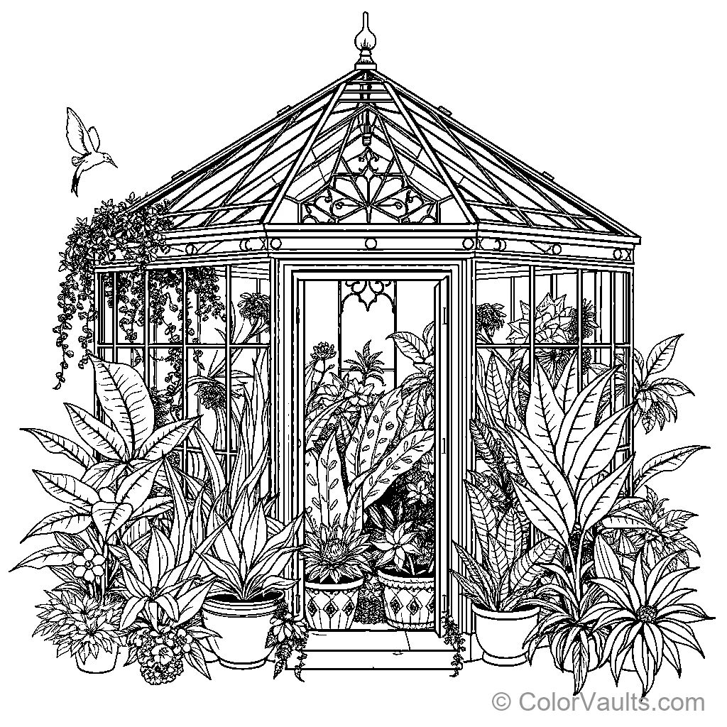 Greenhouse With Plants