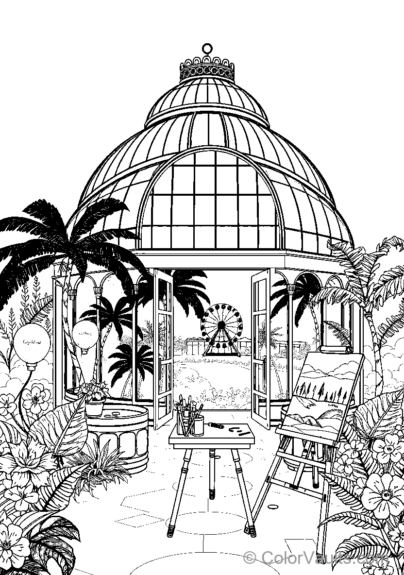 Greenhouse With Plants (Scene 5)